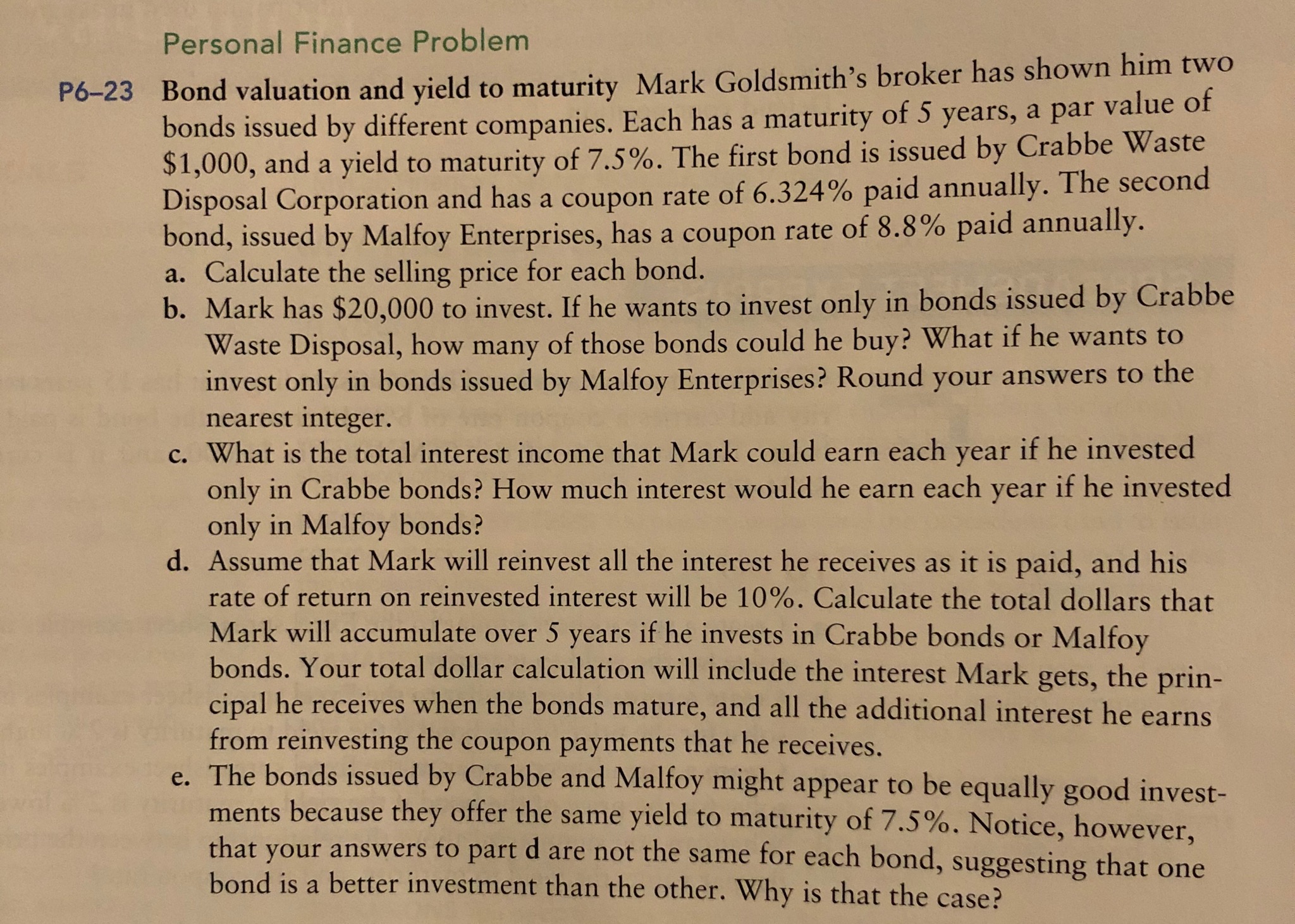 Please answer this question in excel and show