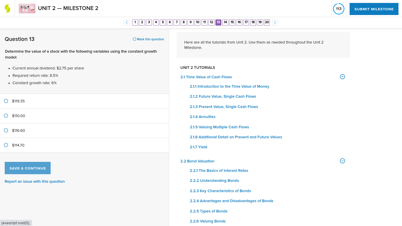 UNIT 2 - MILESTONE 2 114 SUBMIT MILESTONE < 1 2 3