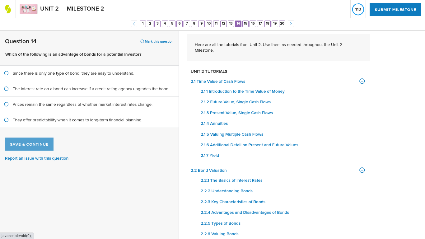UNIT 2 - MILESTONE 2 114 SUBMIT MILESTONE < 1 2 3