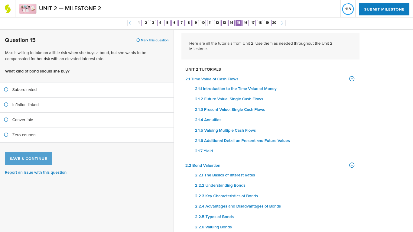 UNIT 2 - MILESTONE 2 114 SUBMIT MILESTONE < 1 2 3