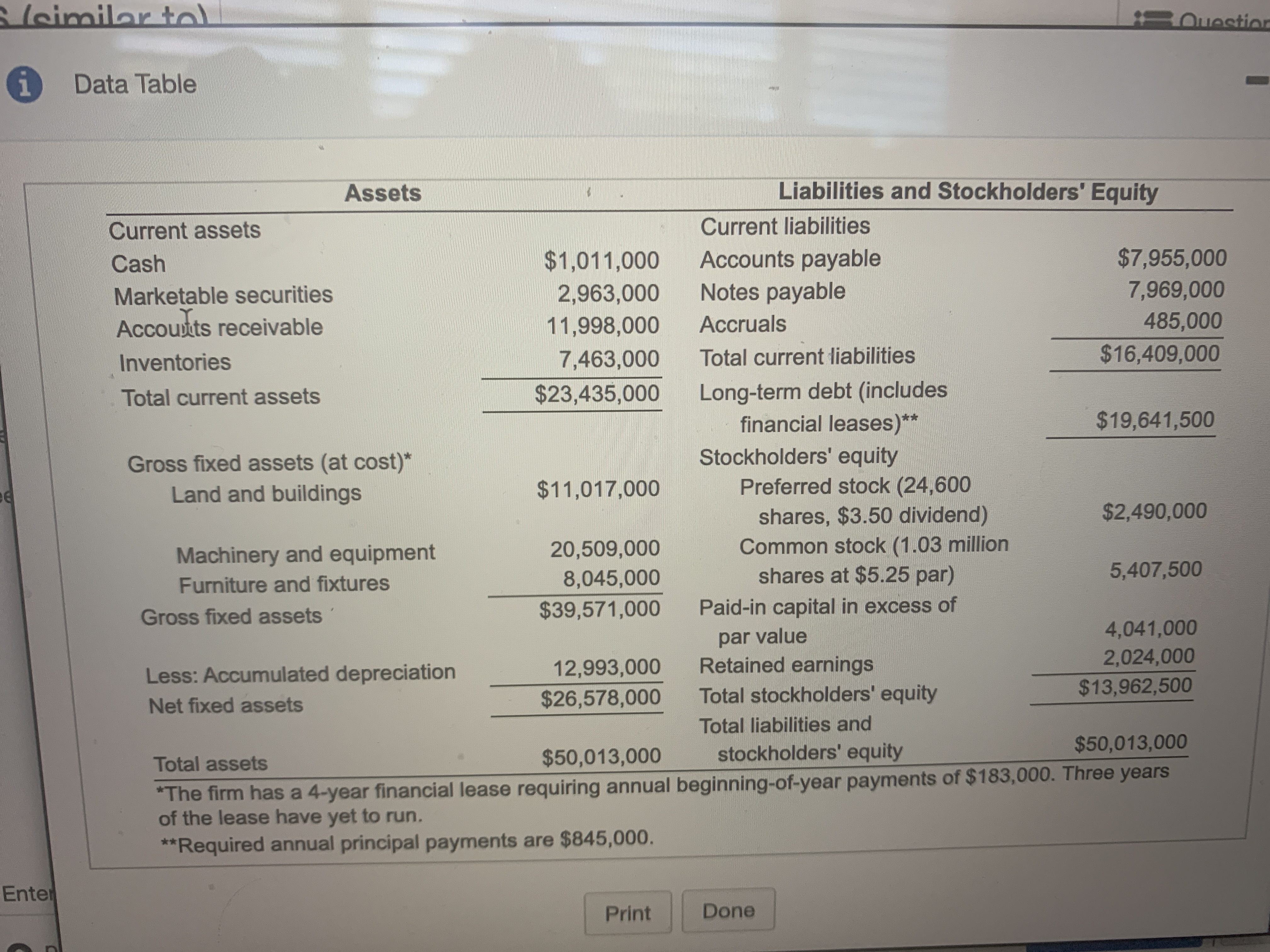 I need the fixed payment coverage ratio The