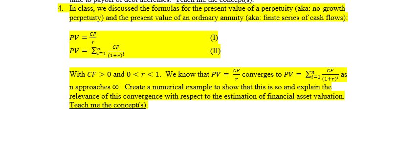 1.In class, we discussed the formulas for the
