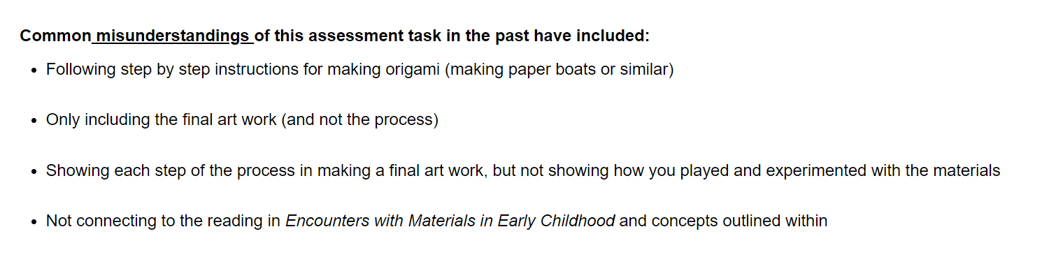 Checklist Assessment Requirements Tips & Support