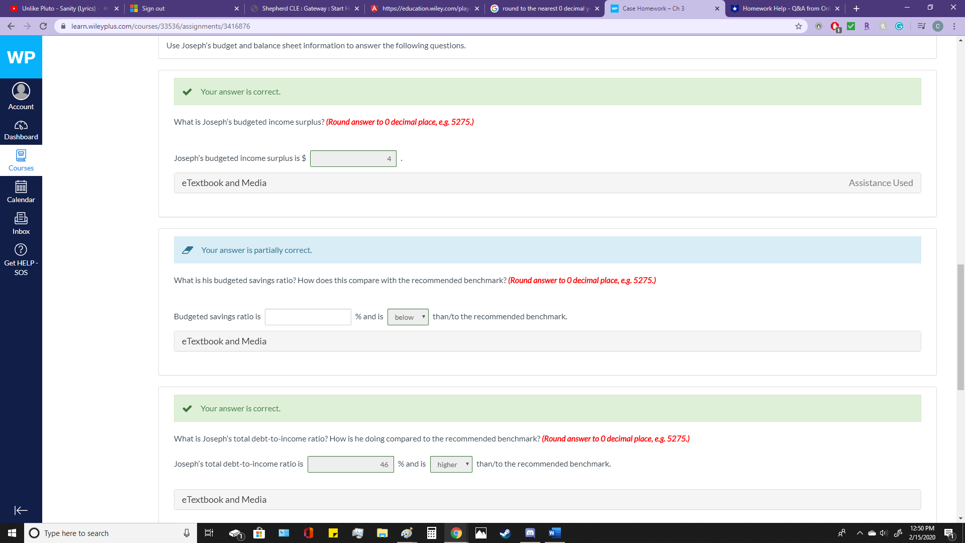 the saving ratio and rounding the answer to the 0