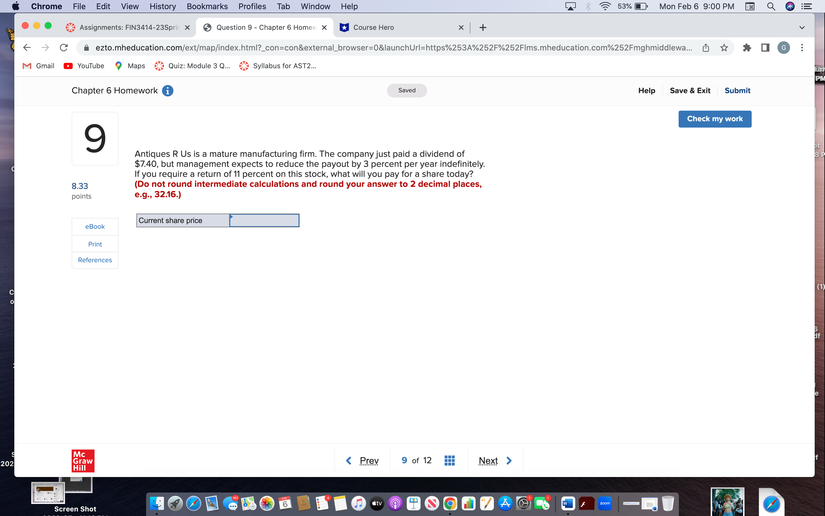 Chrome File Edit View History Bookmarks Profiles