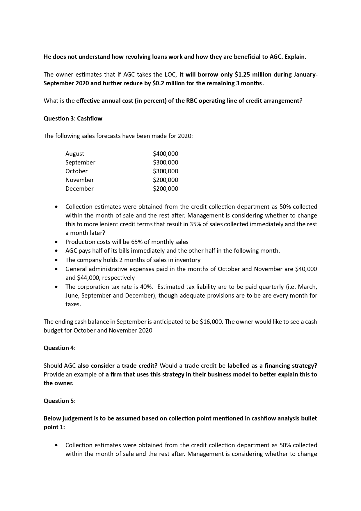 Assignment 3: Reguired: Answer the following