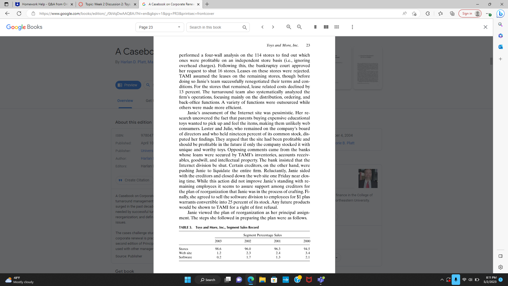 Please read this case and answer question. Which