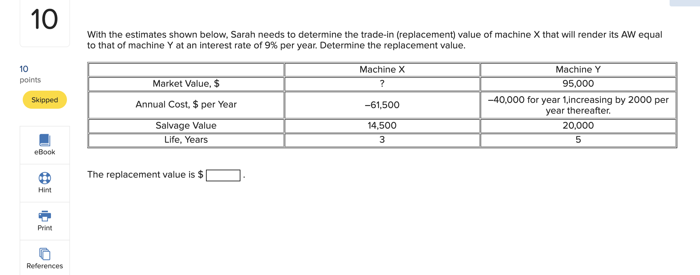 4 points Seven different financing plans with