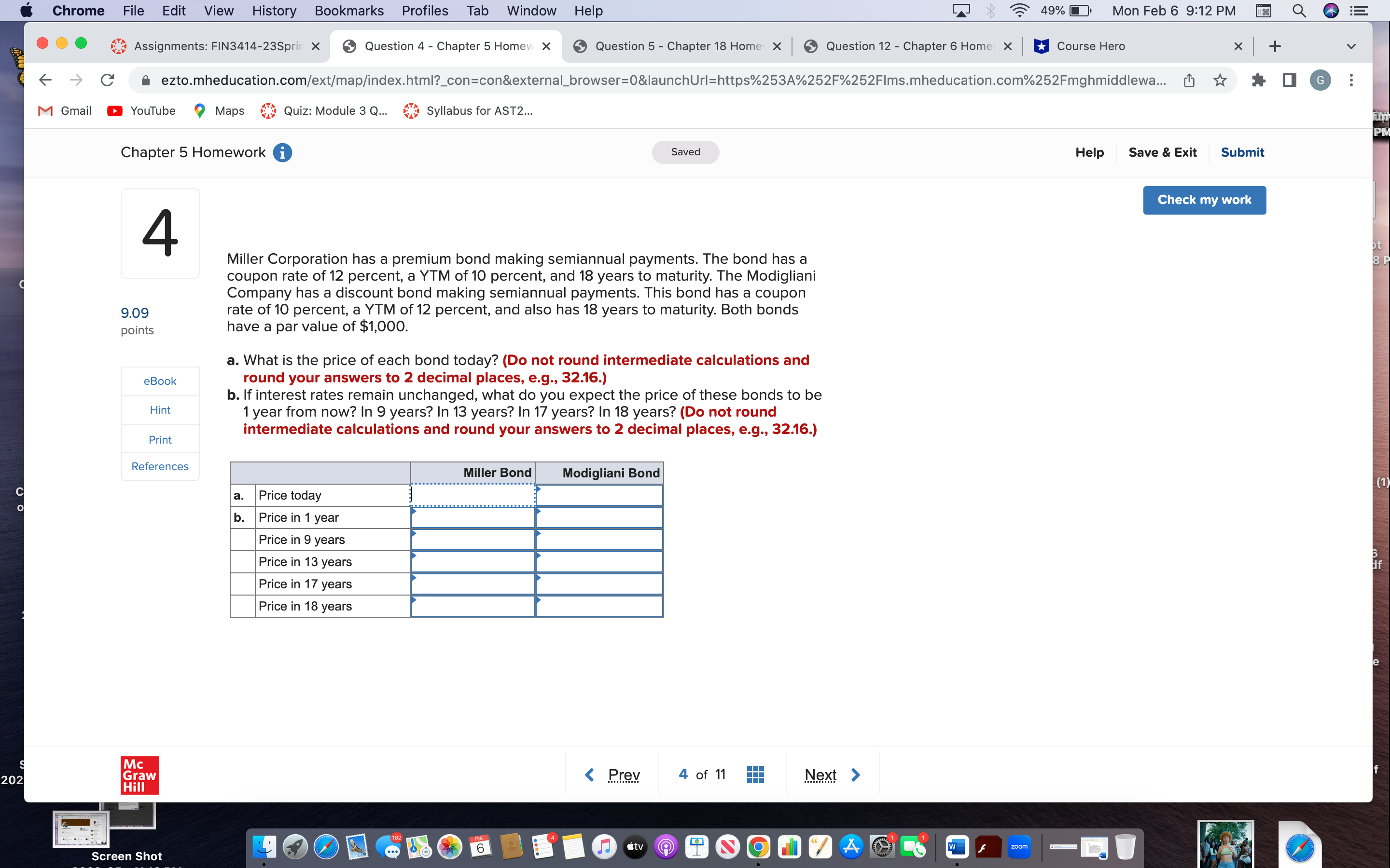 Chrome File Edit View History Bookmarks Profiles