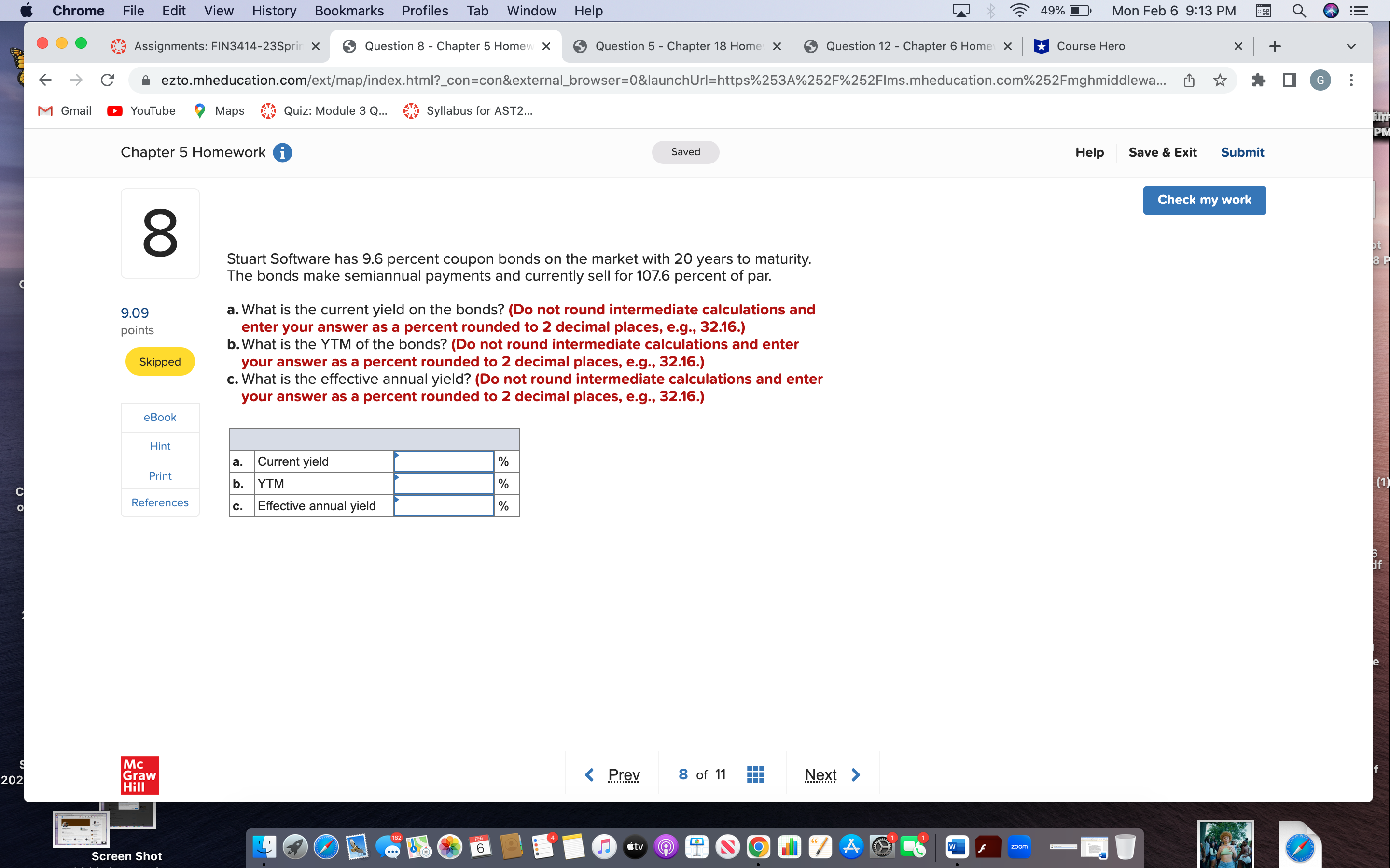 Chrome File Edit View History Bookmarks Profiles