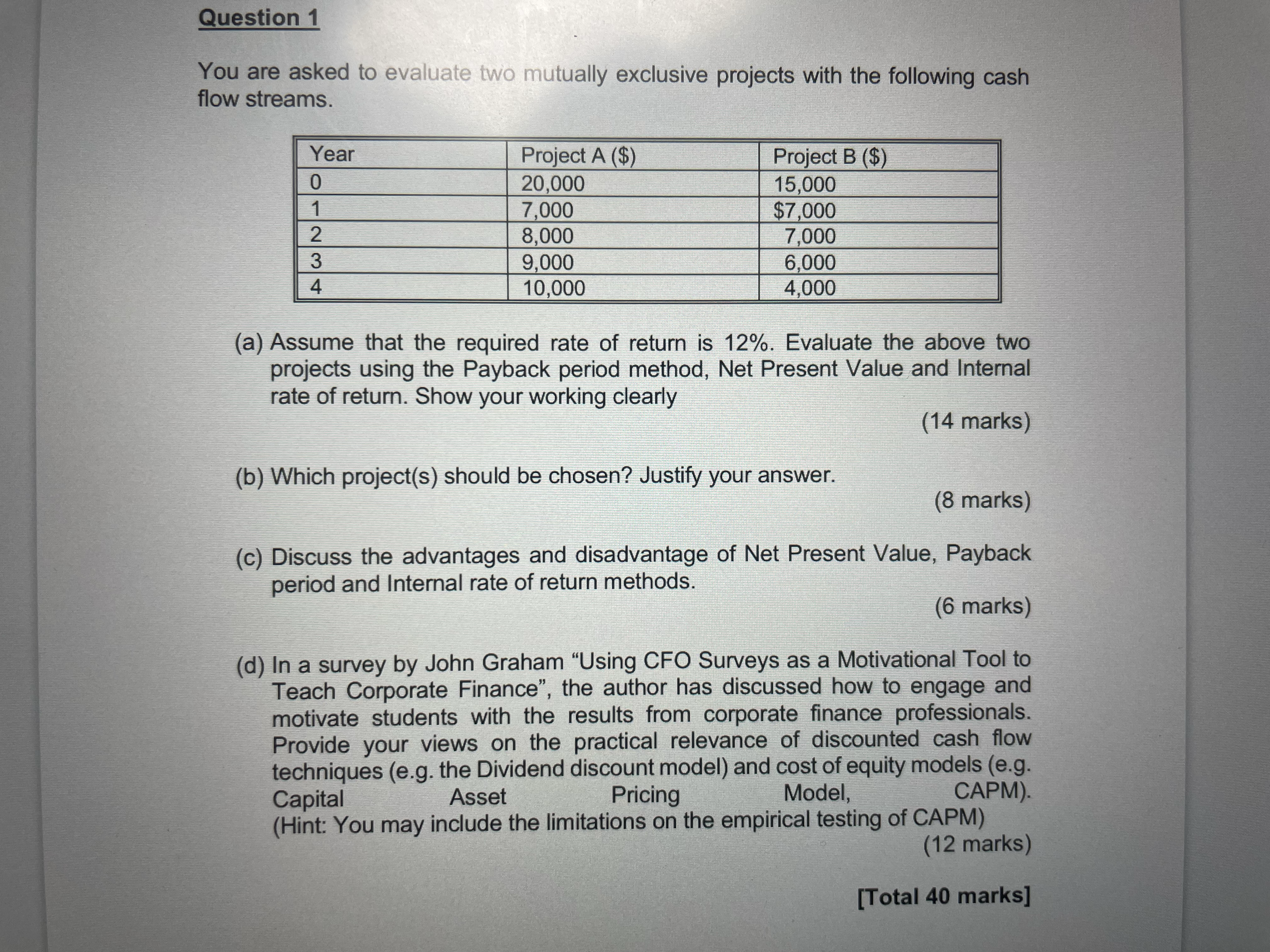 I need an answer with solution!! Question 1 You