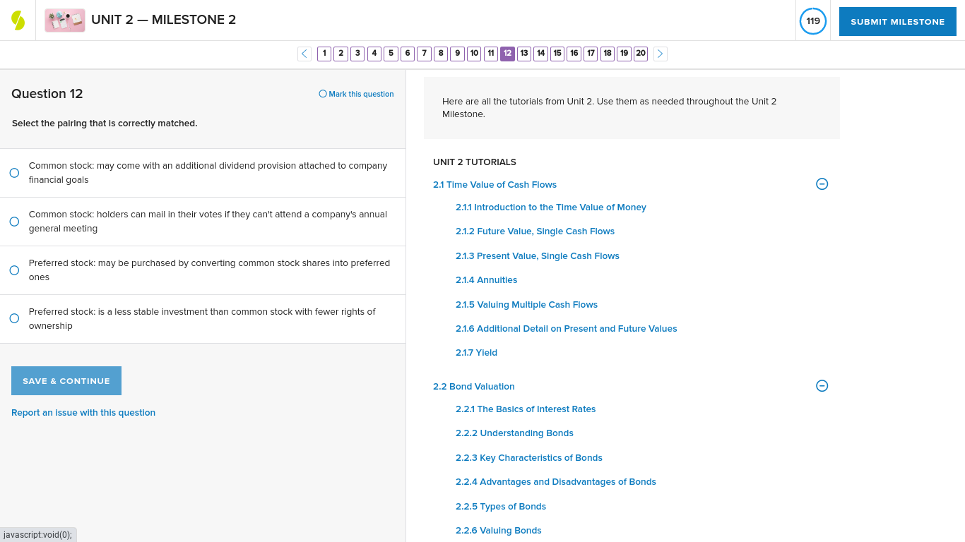 UNIT 2 - MILESTONE 2 120 SUBMIT MILESTONE < 1 2 3