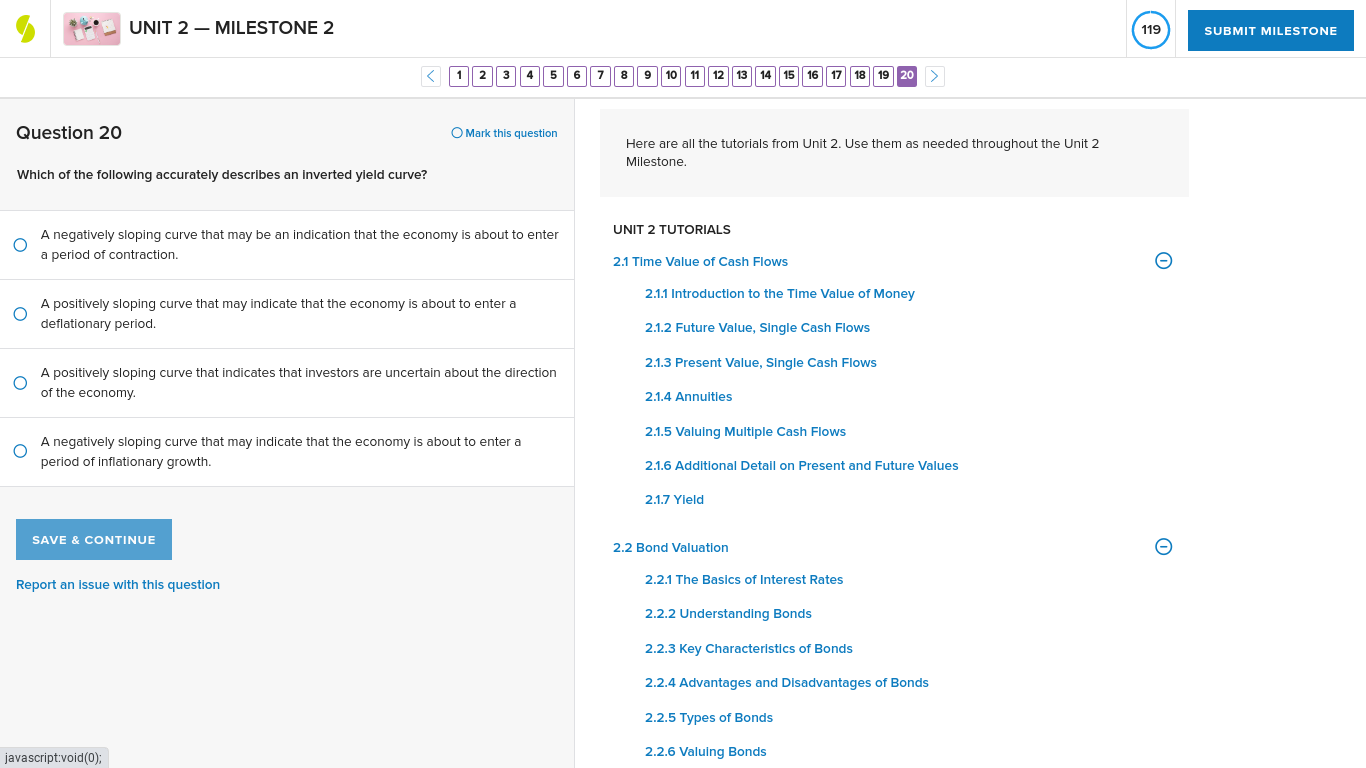 UNIT 2 - MILESTONE 2 120 SUBMIT MILESTONE < 1 2 3