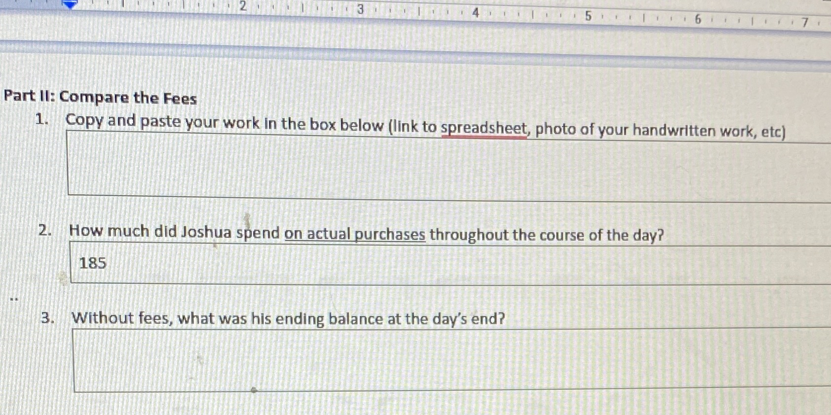 I need help ASAP 2 13 17 . Part II: Compare the