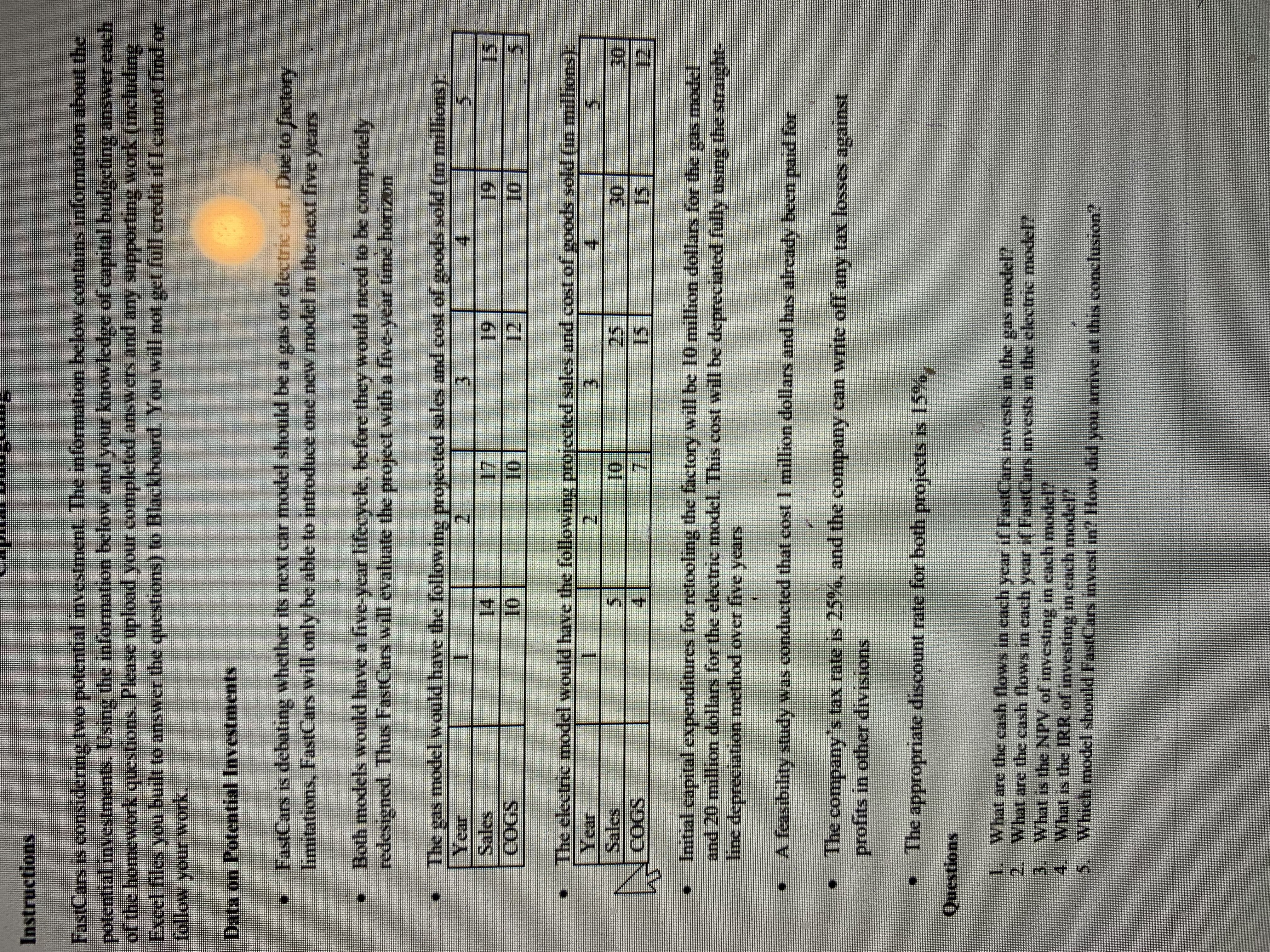 Please answer the questions at th Instructions