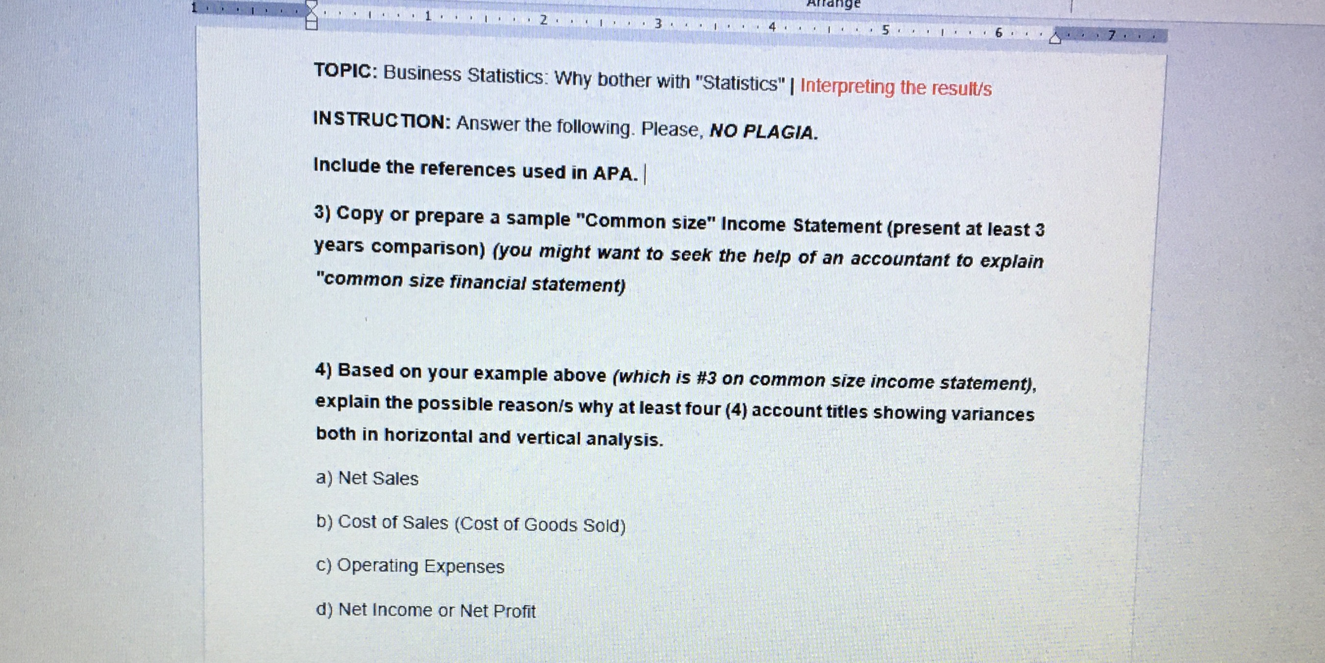 Follow the instructions below. 7 . . TOPIC: