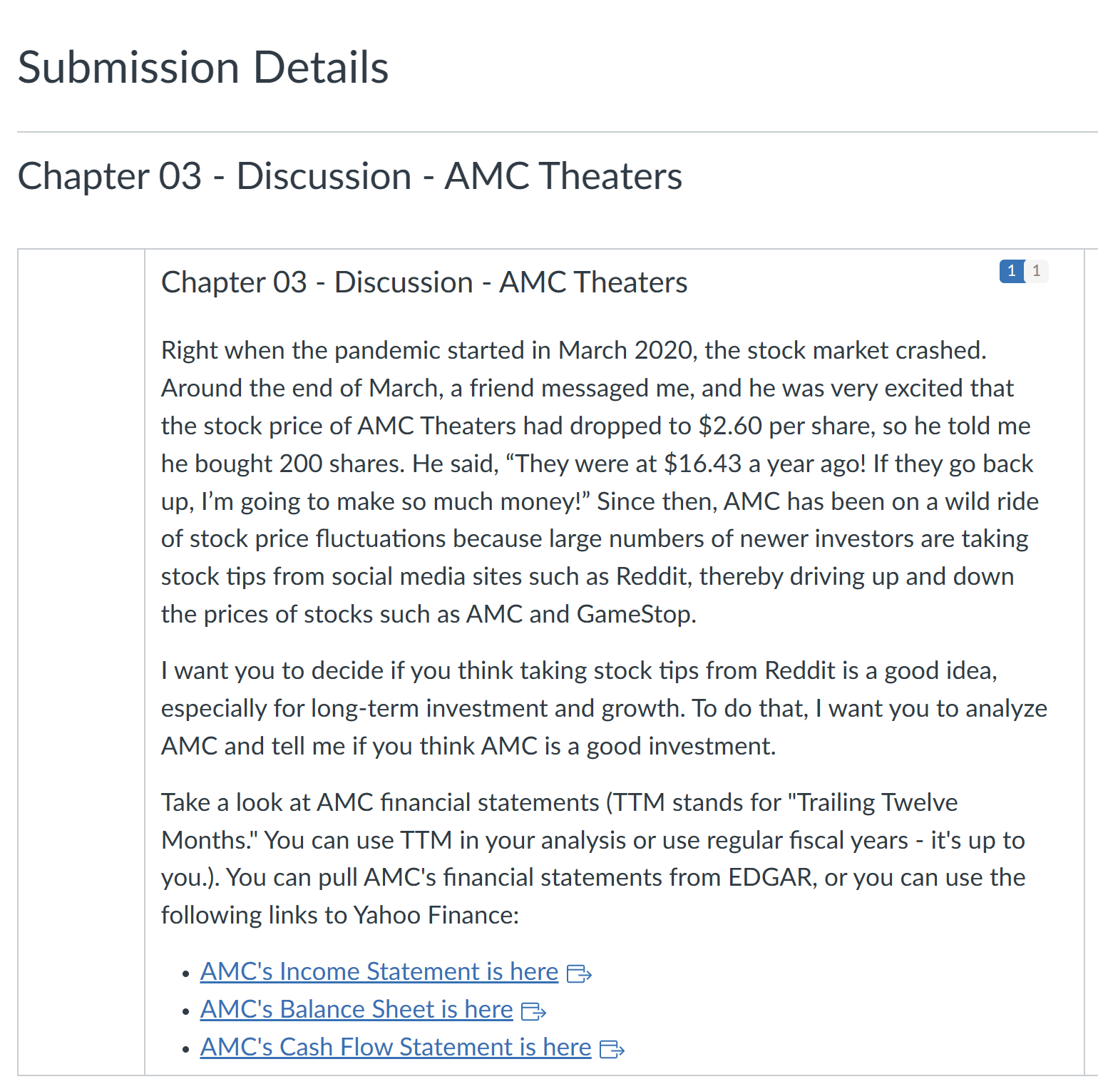 Chapter 03 - Discussion - AMC Theaters (see