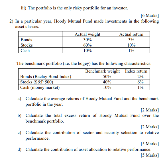 2. Evaluation of Portfolio Performance. [30