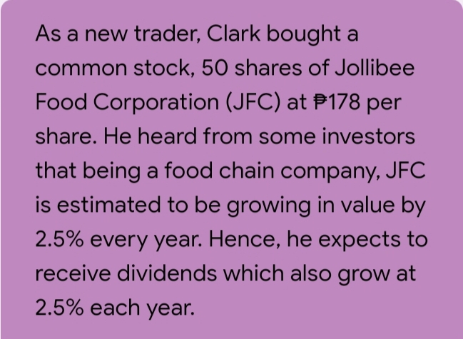 What is the value of Clark's JFC stocks? As a new