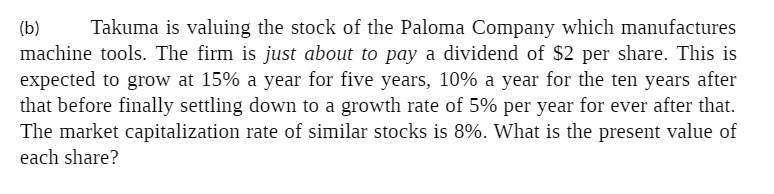 (lo) Takuma is valuing the stock of the Paloma