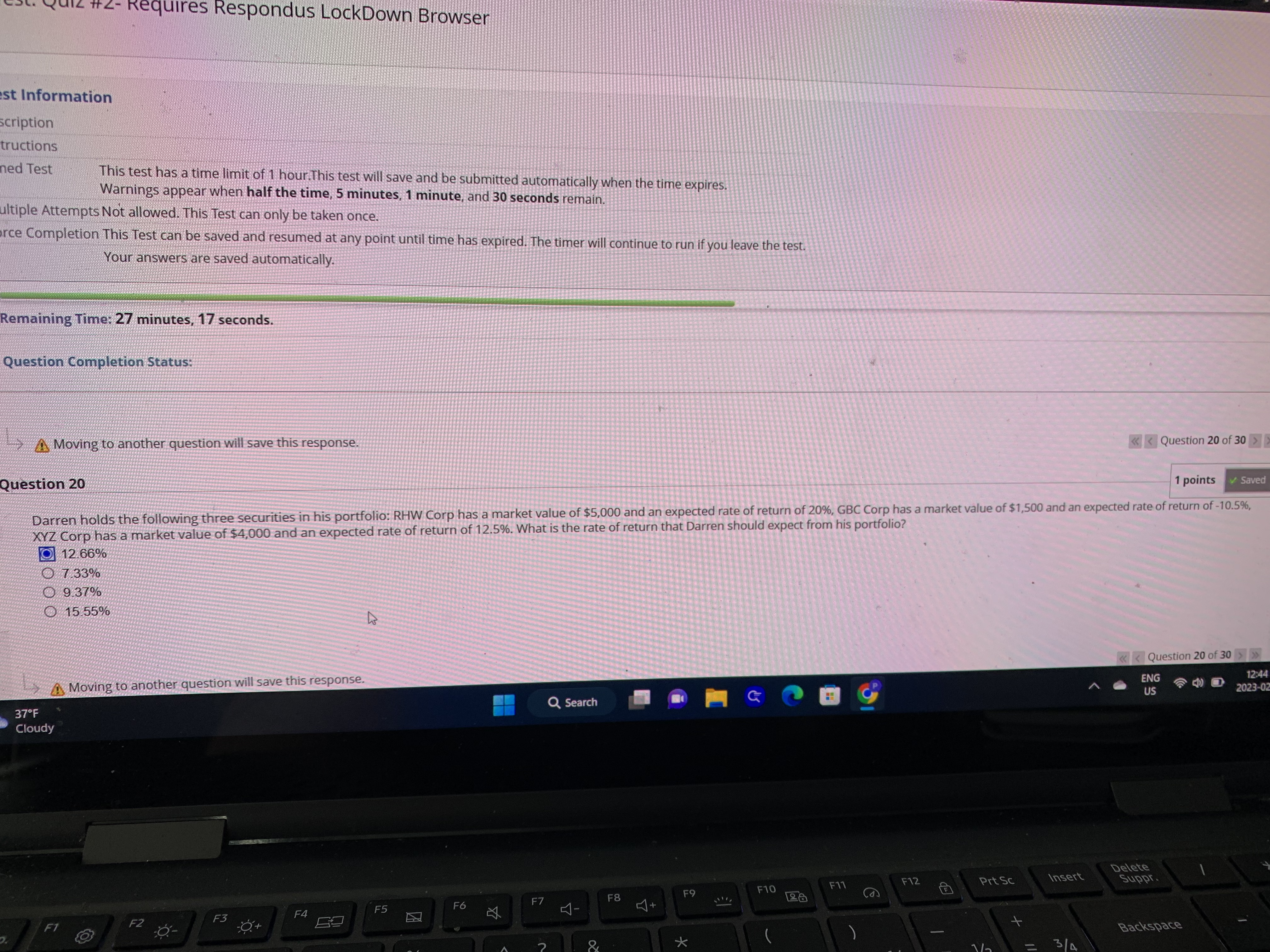 #2- Requires Respondus LockDown Browser st