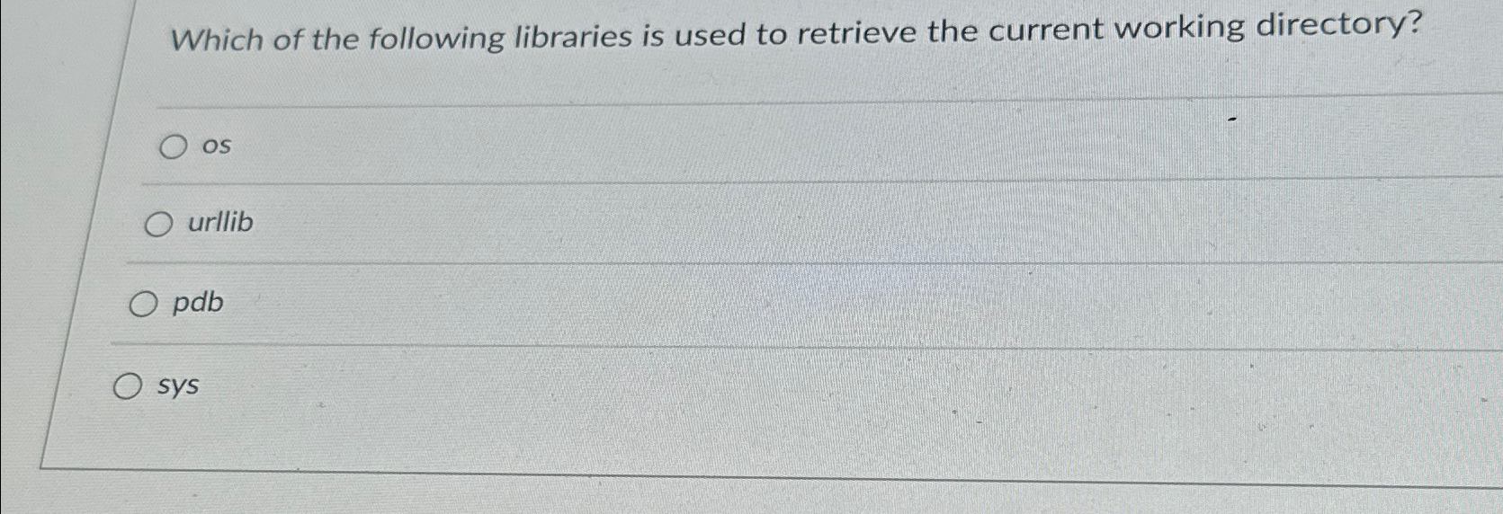 Which of the following libraries is used to