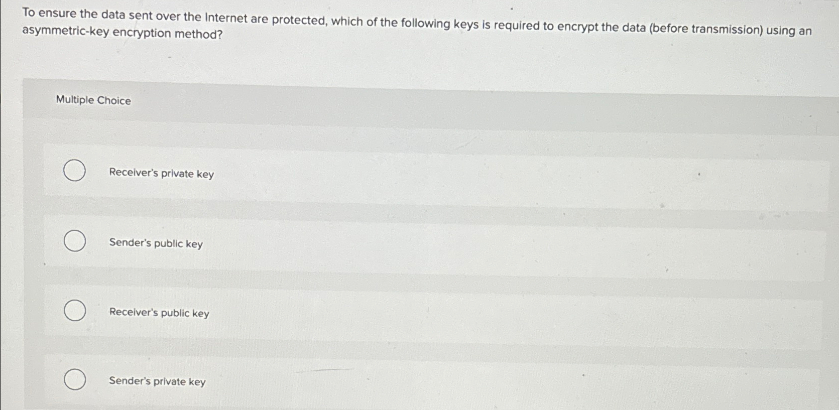 To ensure the data sent over the Internet are