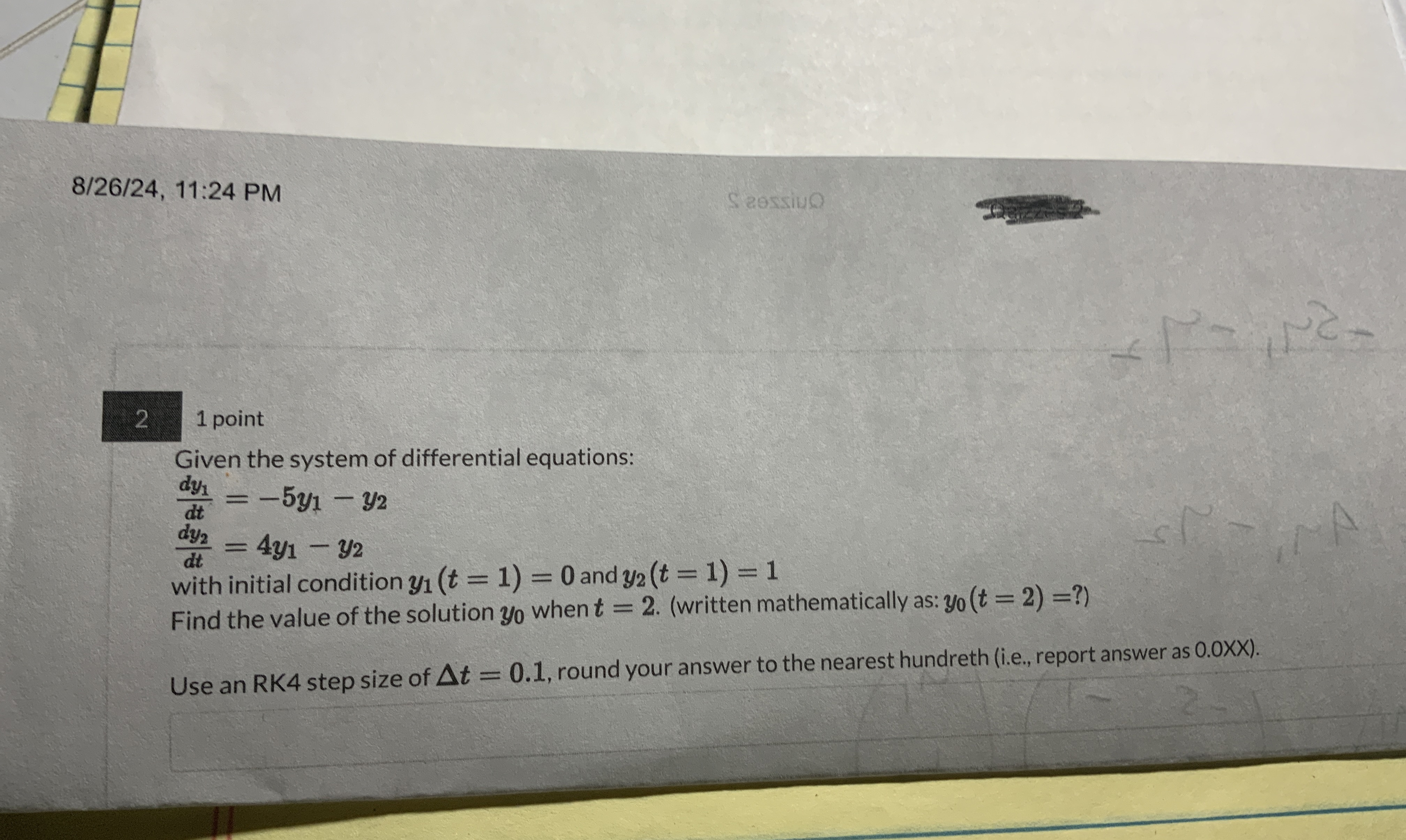 8 / 2 6 / 2 4 , 1 1 : 2 4 PM 2 1 point Given the