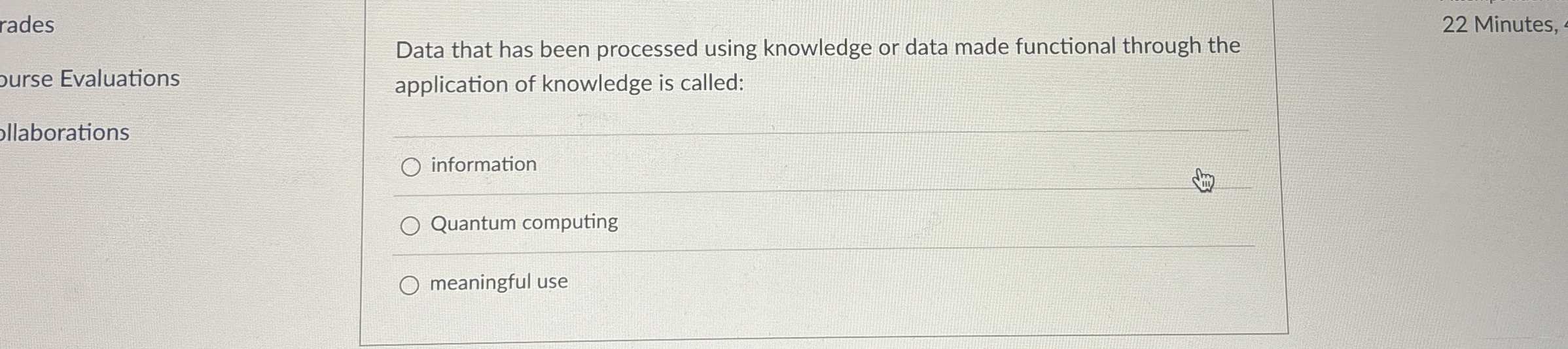 rades 2 2 Minutes, urse Evaluations ollaborations