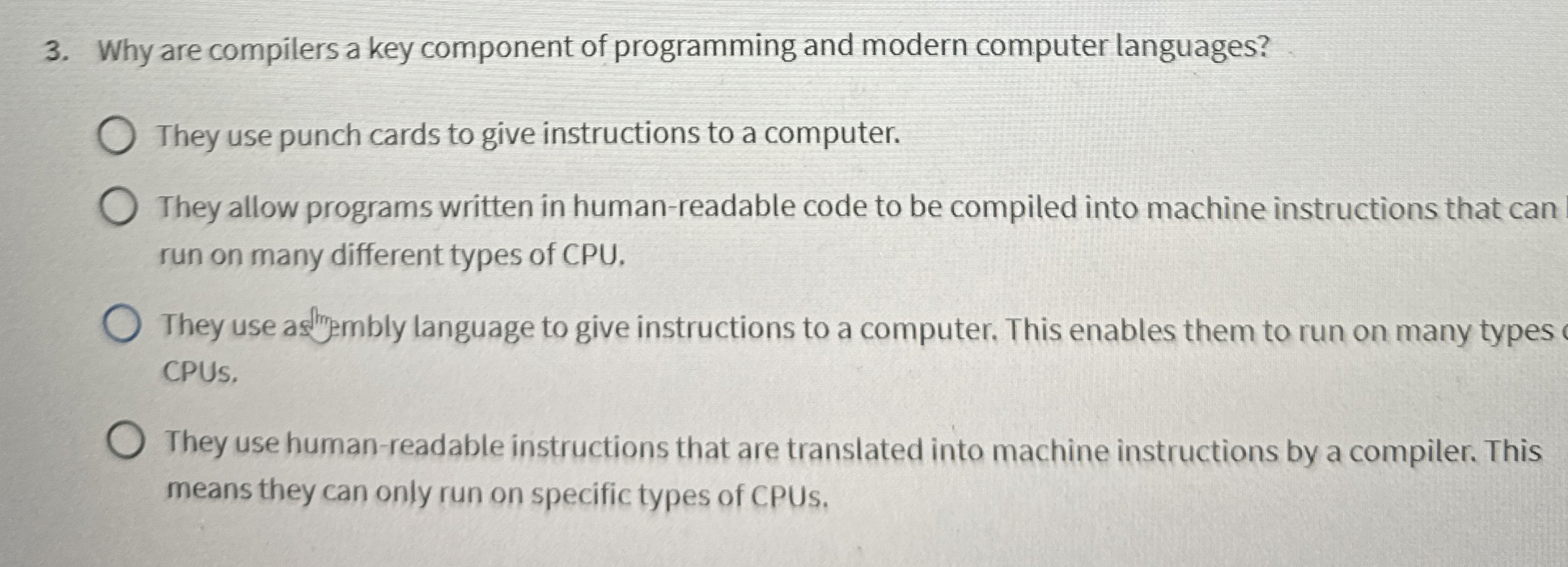 Why are compilers a key component of programming