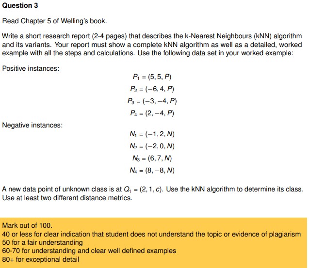 Question 3 Read Chapter 5 of Welling's book.