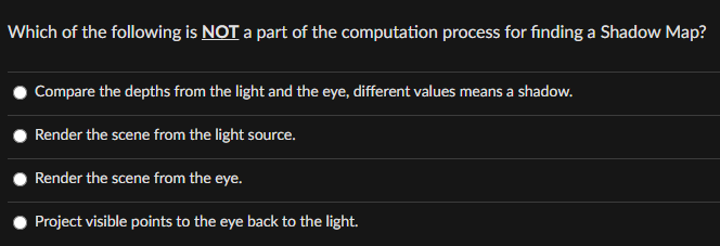 Which of the following is NOT a part of the