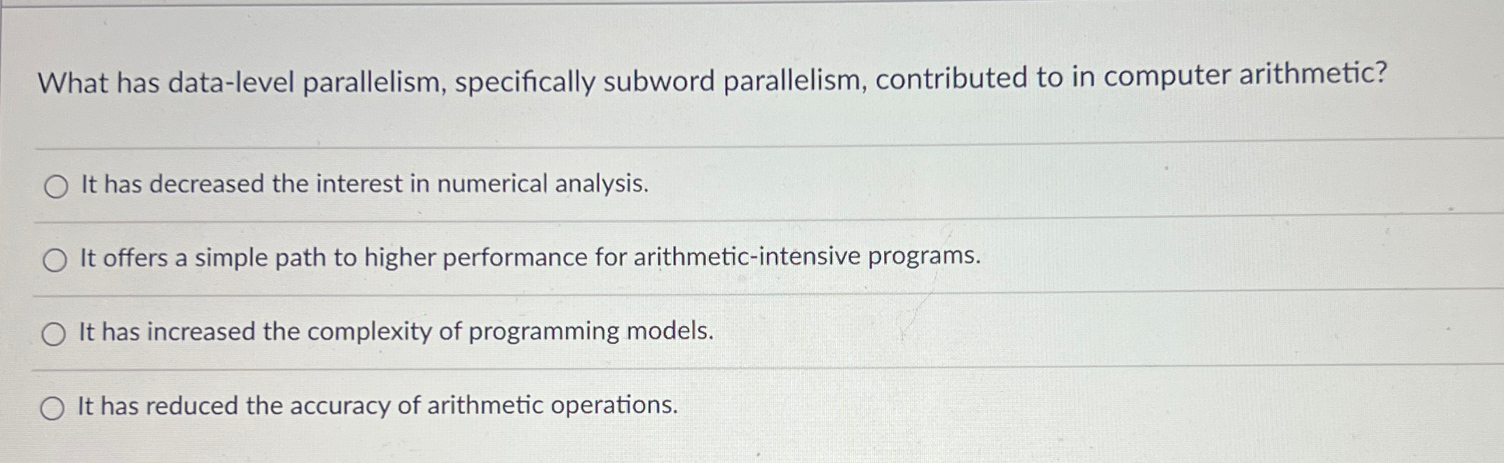 What has data - level parallelism, specifically