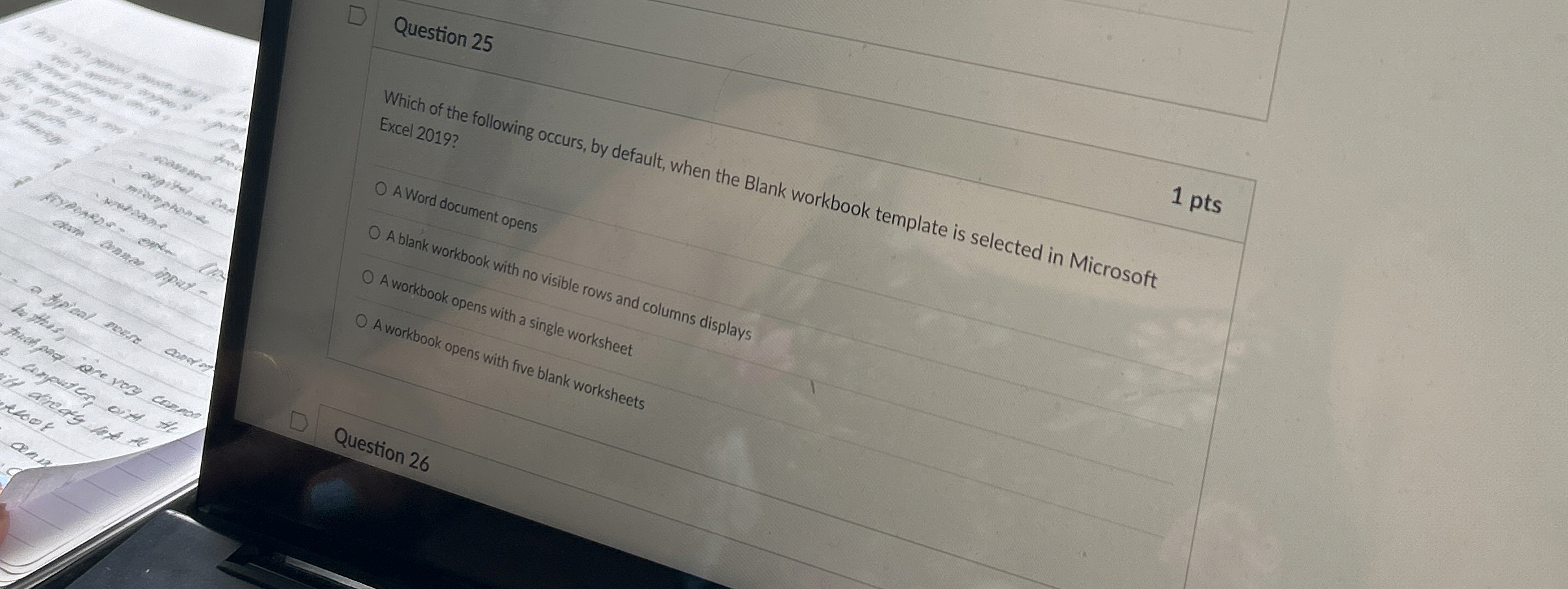Question 2 5 Which of the following occurs, by