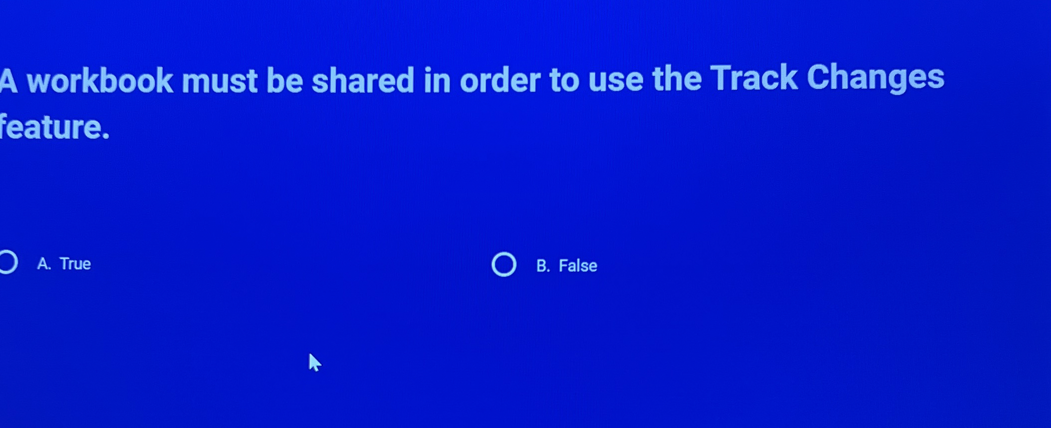 A workbook must be shared in order to use the