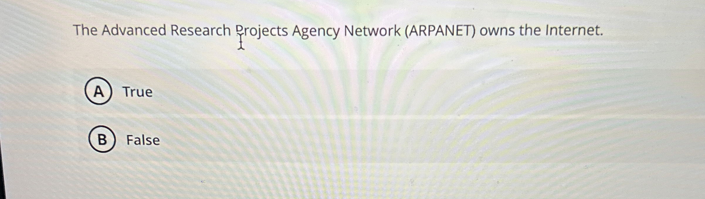 The Advanced Research Drojects Agency Network (