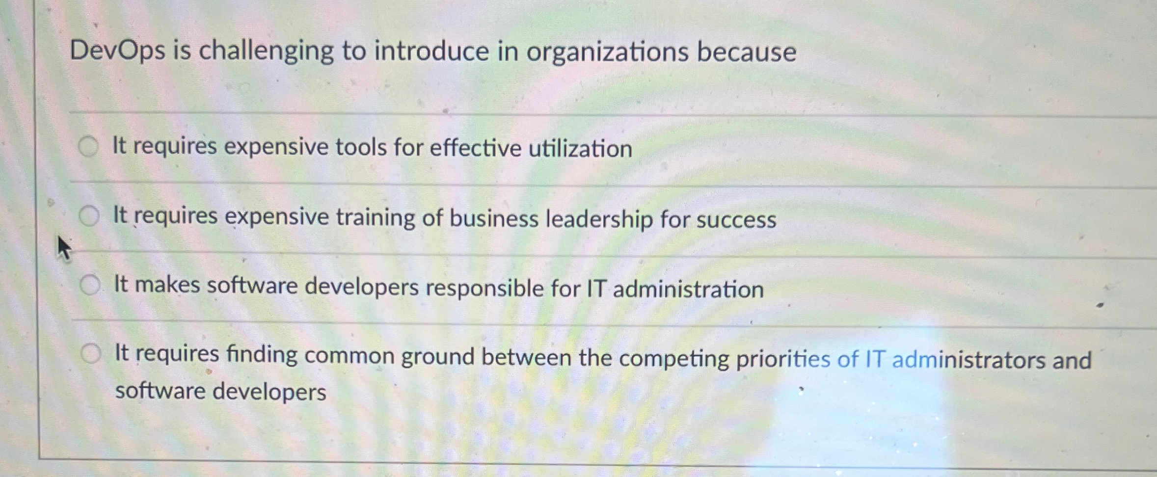 DevOps is challenging to introduce in