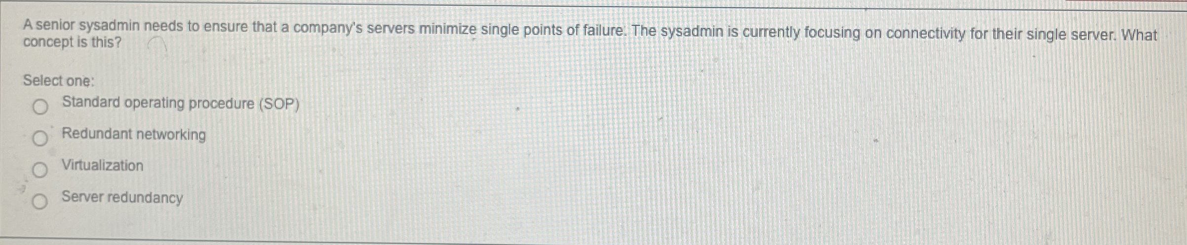 A senior sysadmin needs to ensure that a