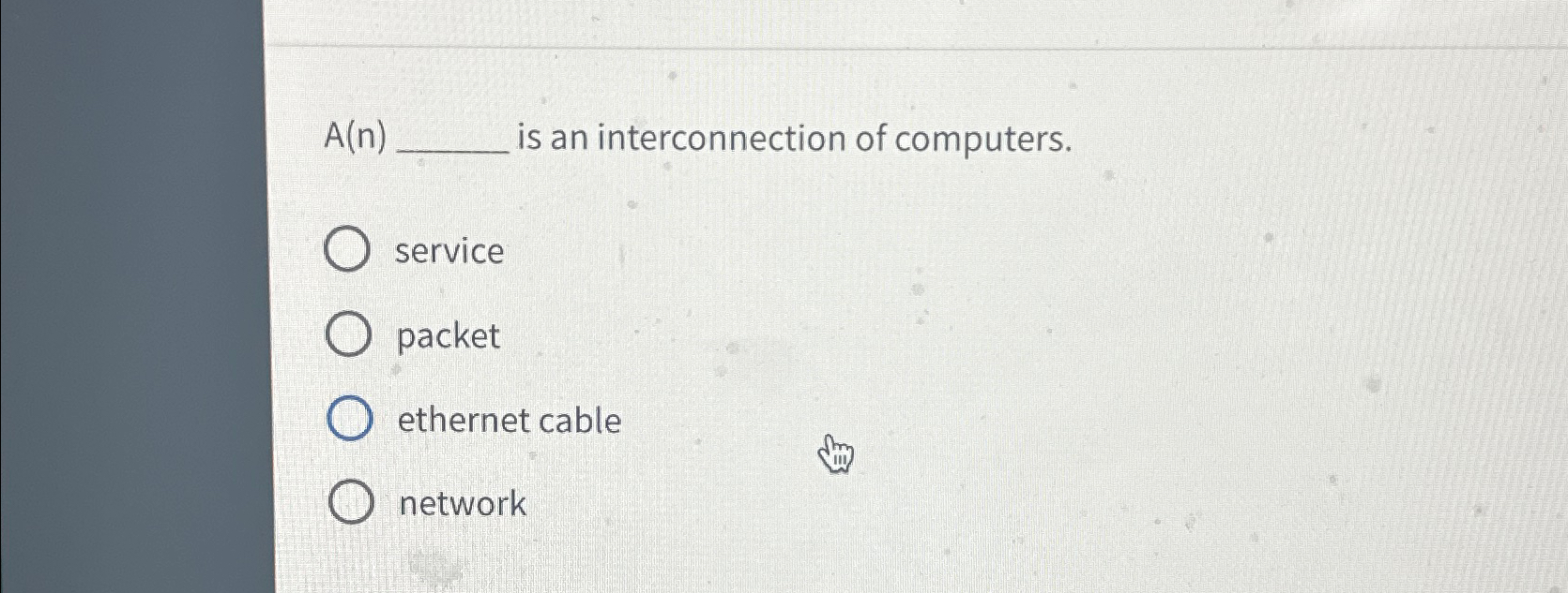 A ( n ) is an interconnection of computers.