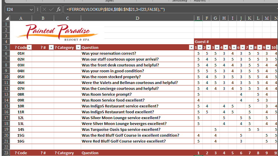 In cell B 6 , Enter a formula that uses a