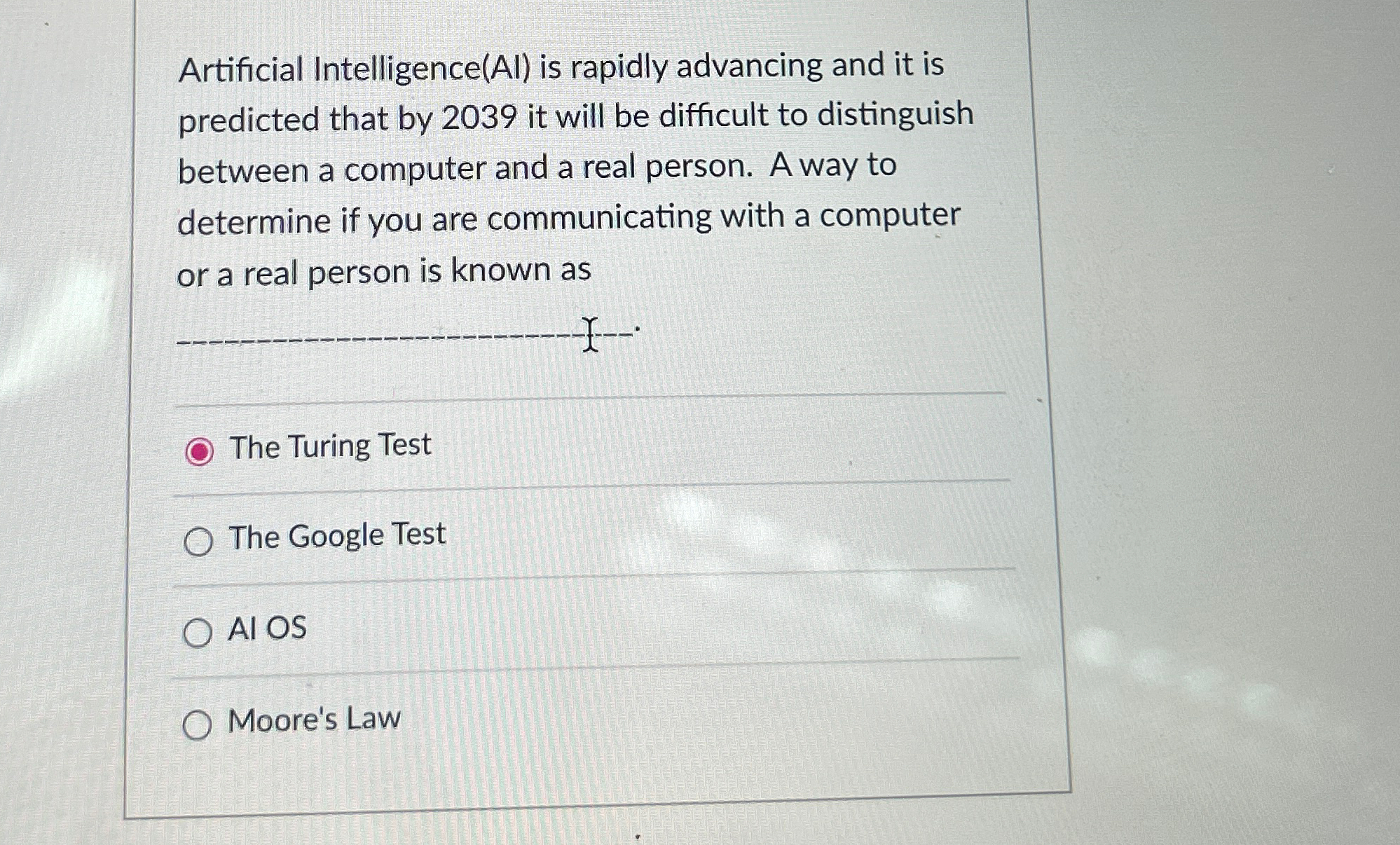 Artificial Intelligence ( Al ) is rapidly