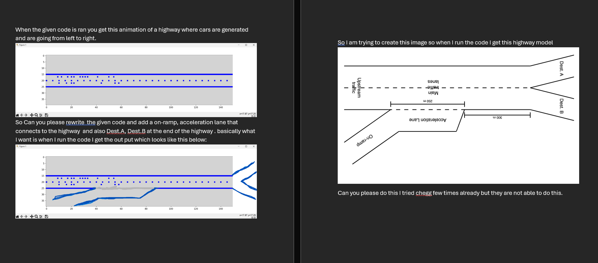 This is the python simulation code below and the