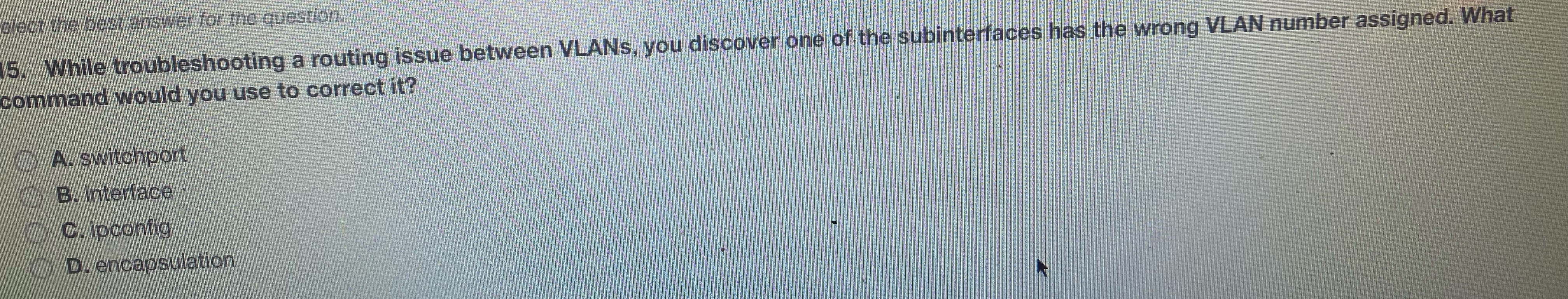 While troubleshooting a routing issue between