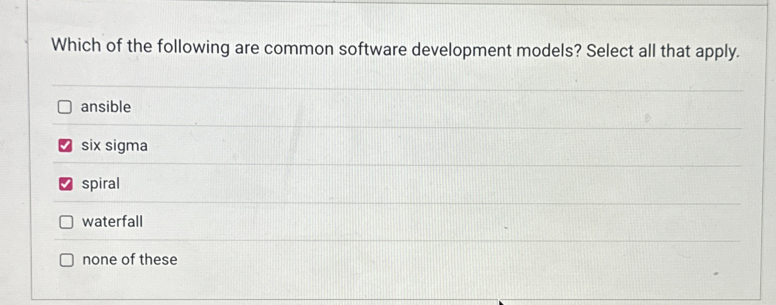 Which of the following are common software
