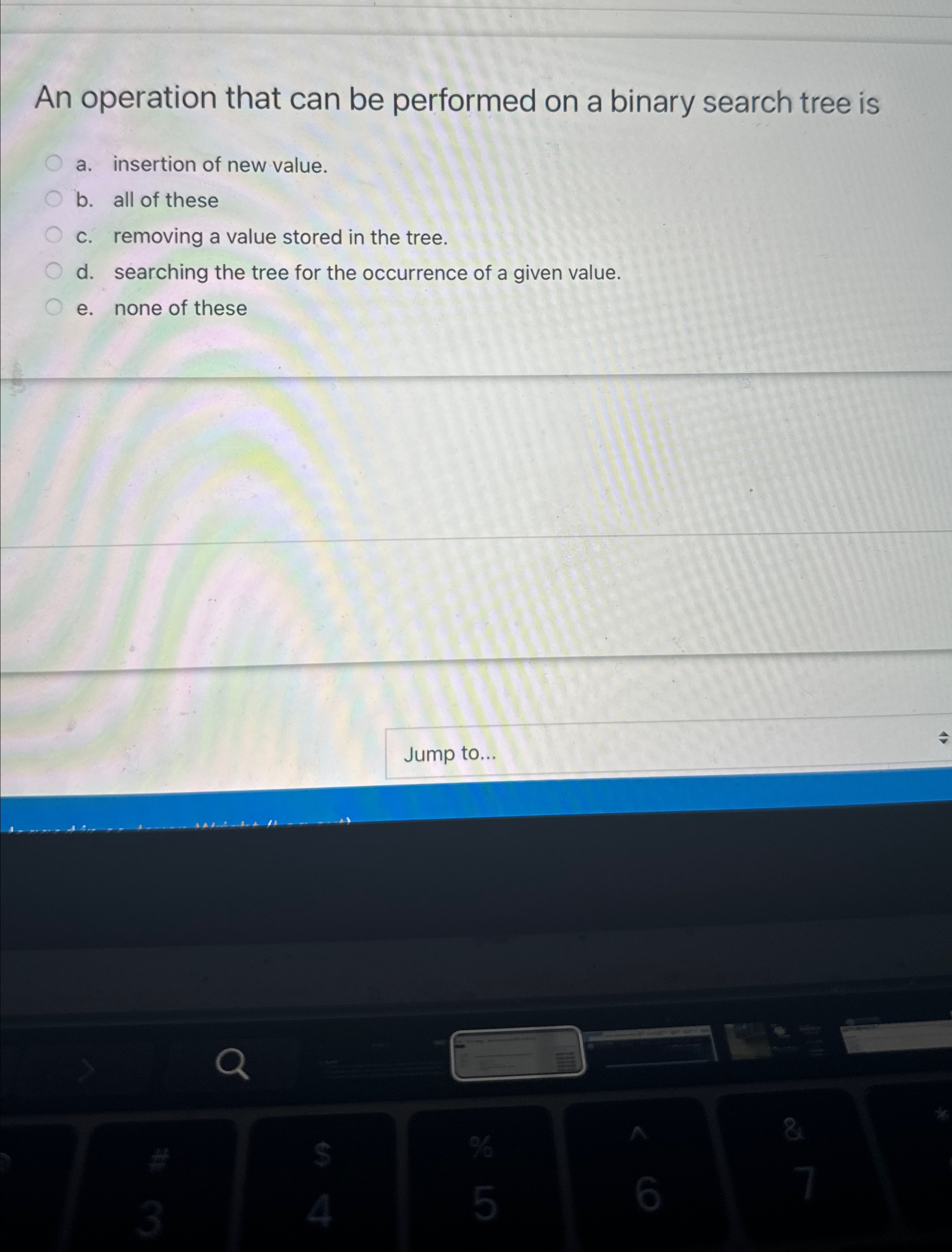 An operation that can be performed on a binary