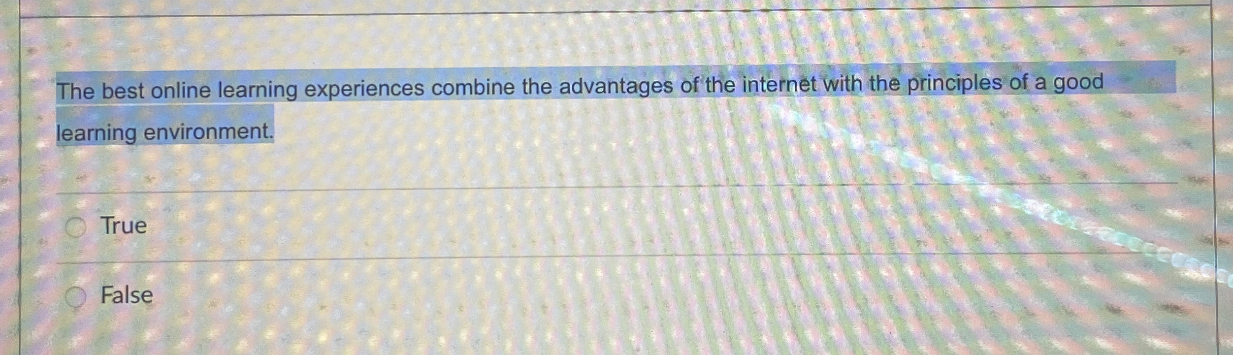 The best online learning experiences combine the