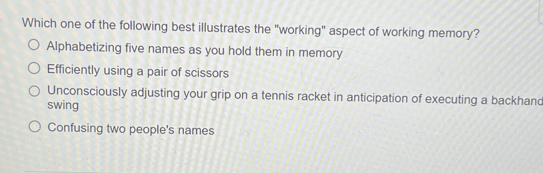 Which one of the following best illustrates the