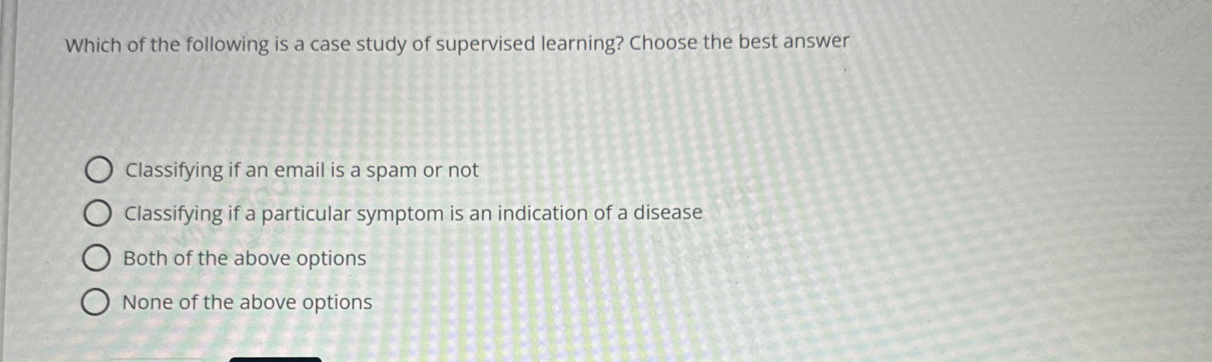 Which of the following is a case study of