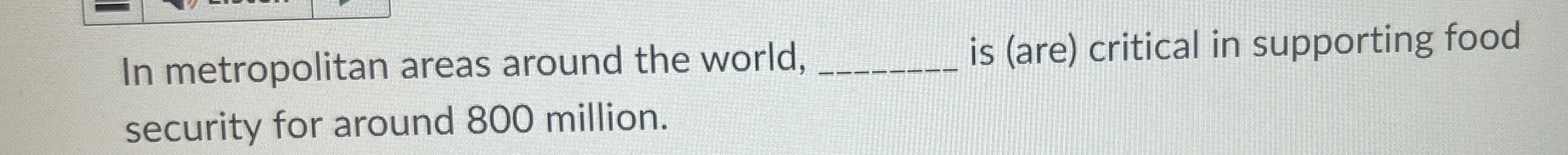 In metropolitan areas around the world, is ( are