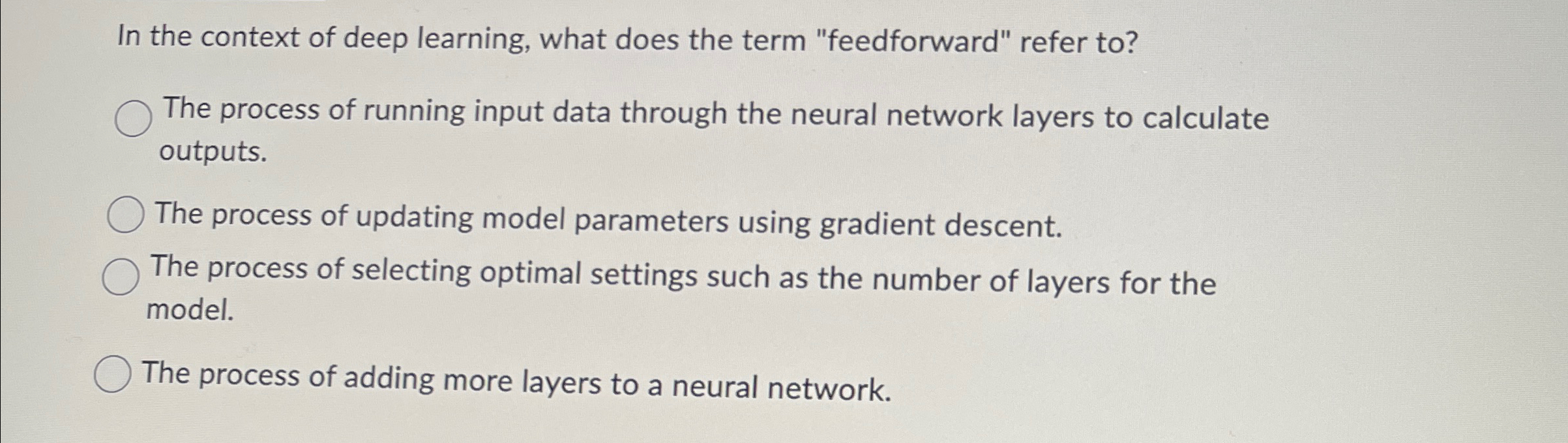 In the context of deep learning, what does the